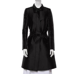 Burberry Black Trench Coat, Size S